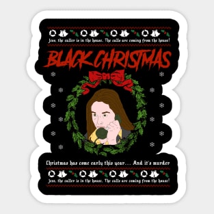 Black Christmas Sticker